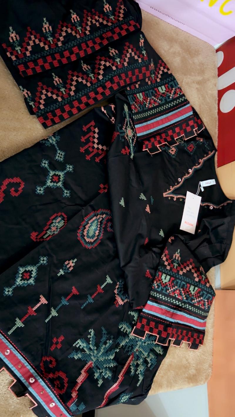 Black lawn 2pc 7500 lawn cotton 