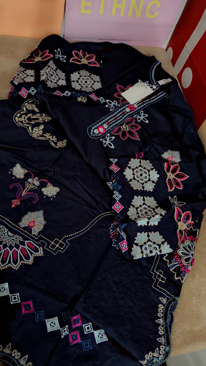 Blue kaftan shirt 7950