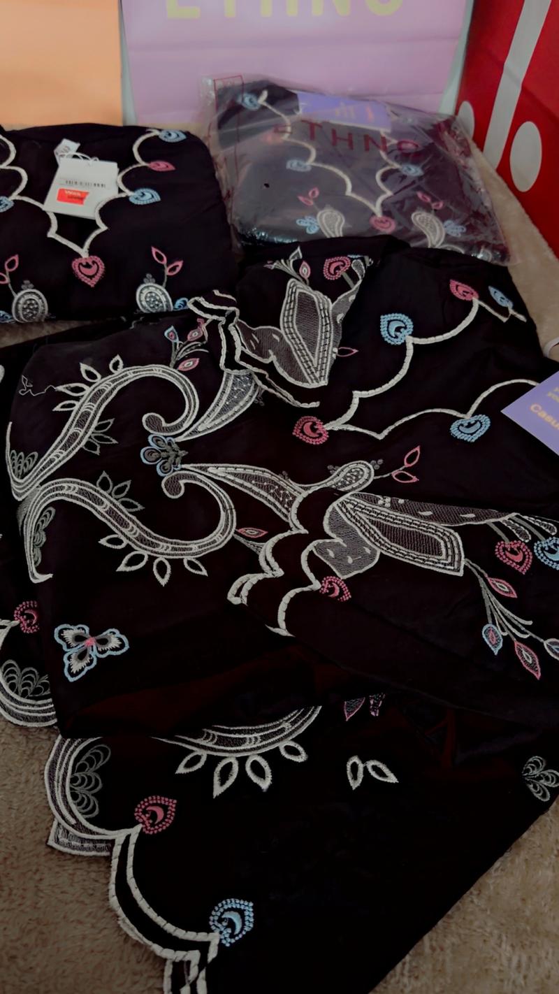 Ethnc long shirt black kaftan style 5900