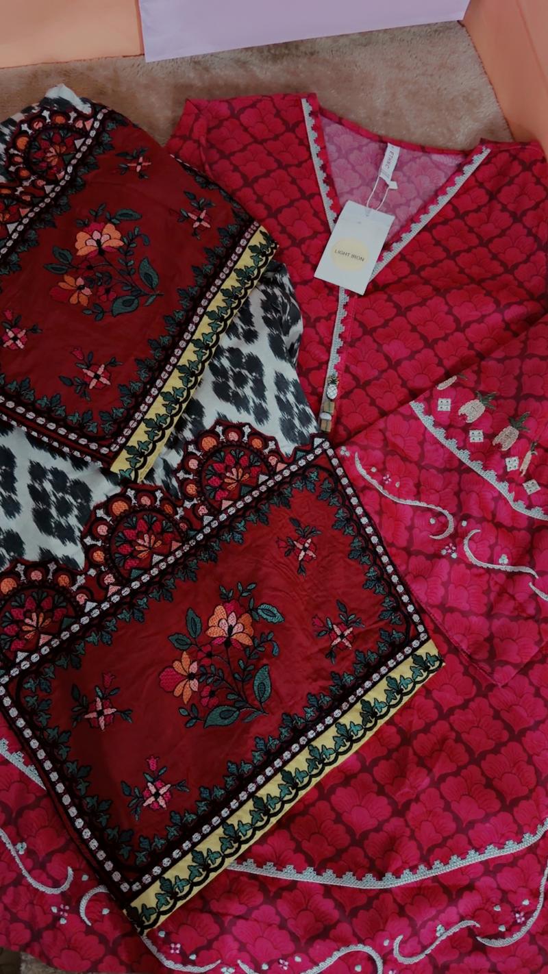 Red black 2pc suit