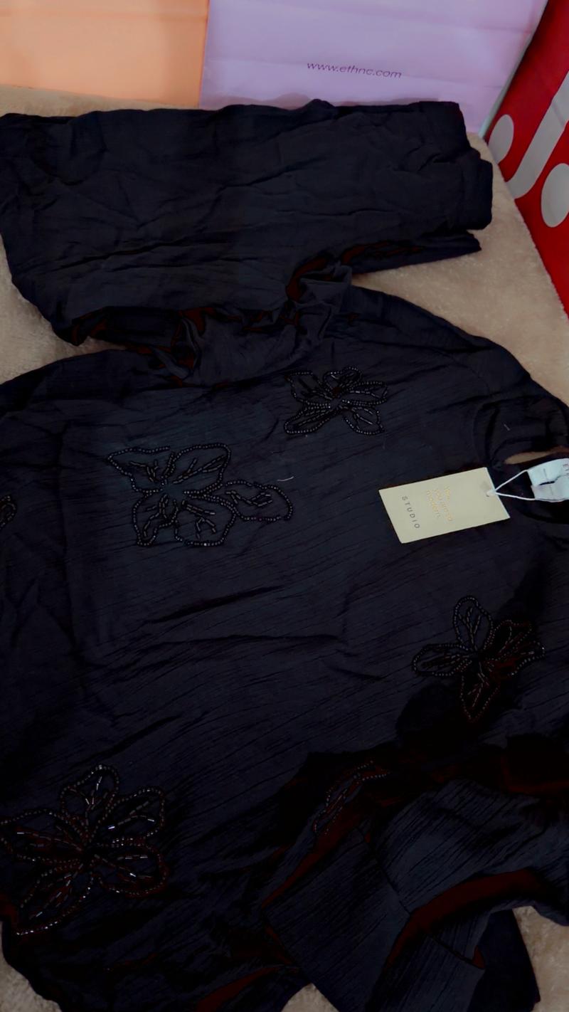 Western ethnic 2pc black 