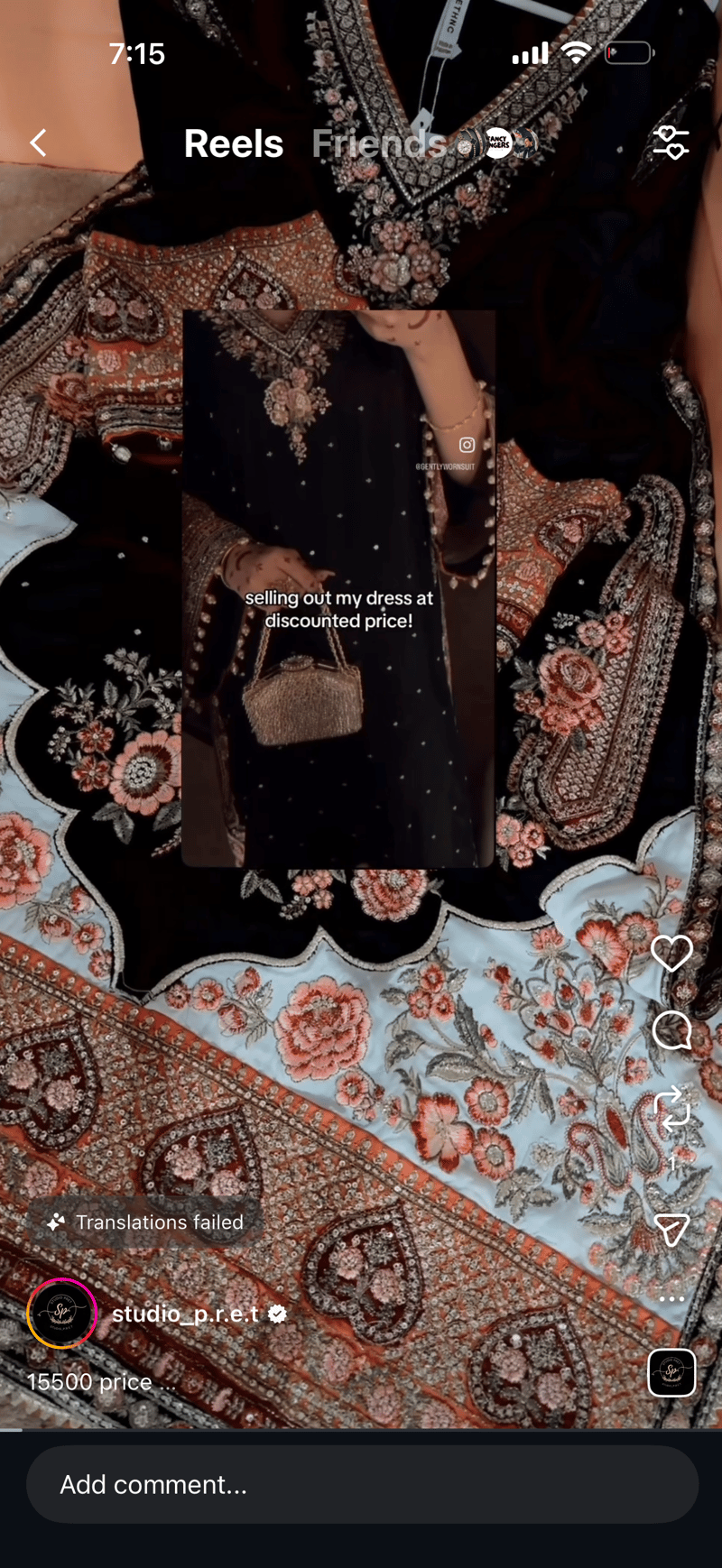 Black kaftan