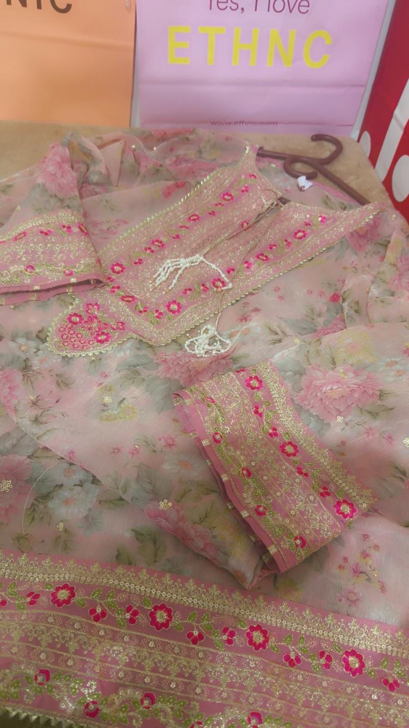 6950 botique kaftan shirt chiffon pink 