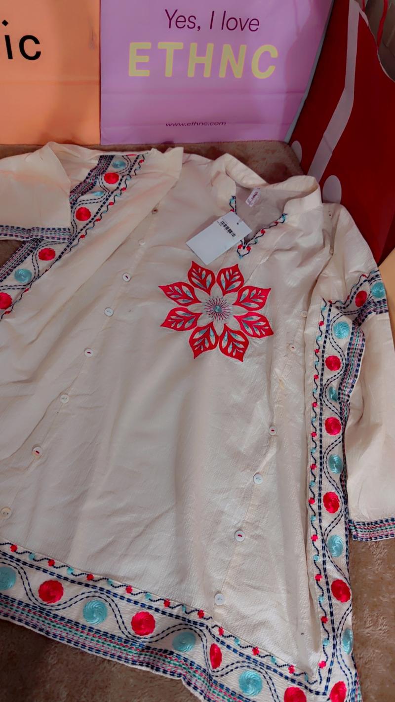 Ethnc electic shirt embroidered