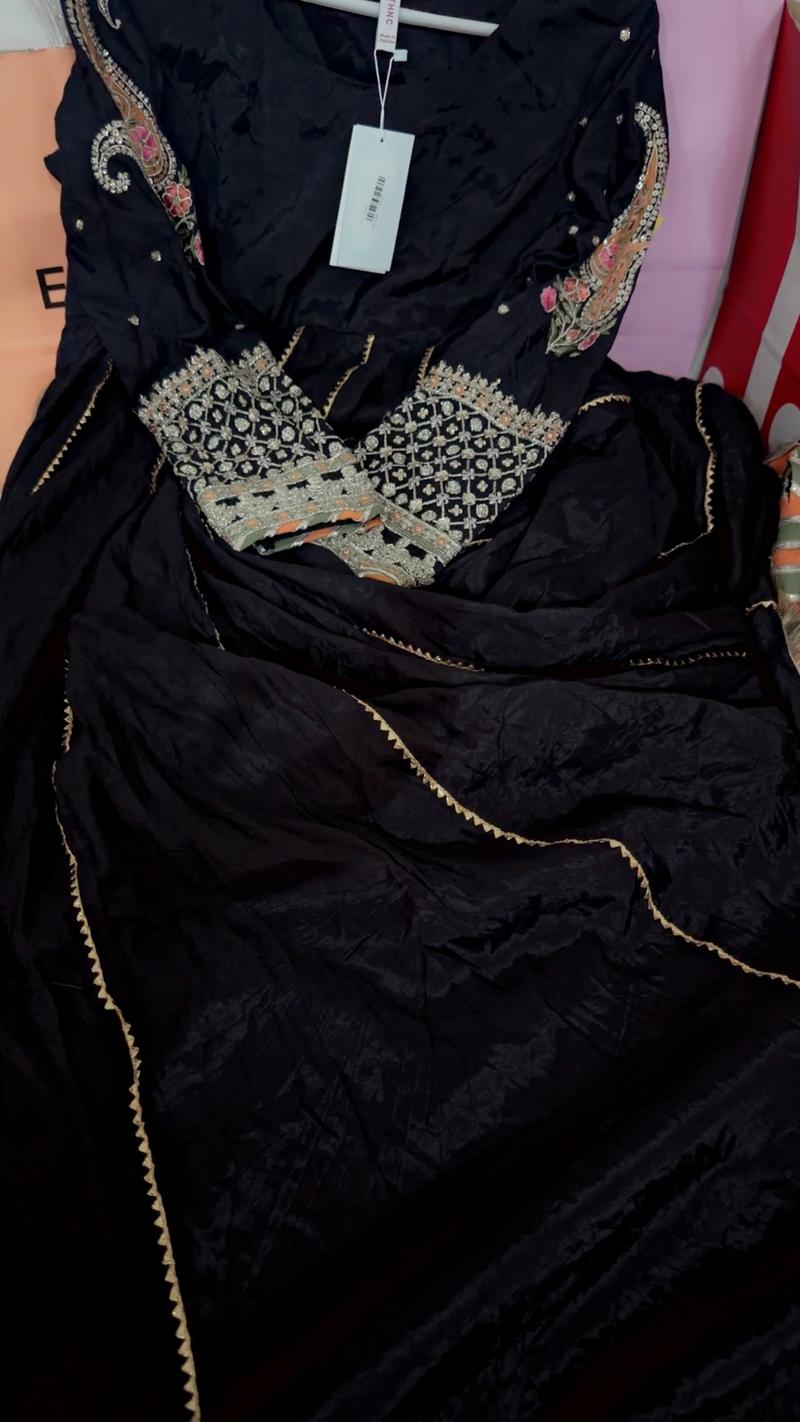 Ethnic fresh black botique maxi 