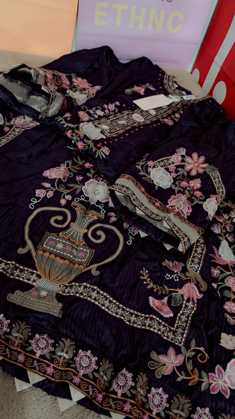 Front back full embroidery 7500 purple