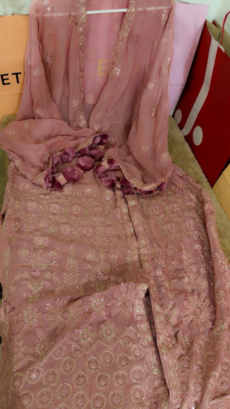 Ethnic b fresh botique chiffon gown 