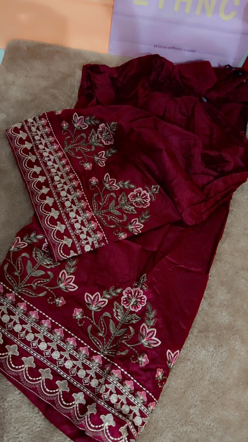 Mehroon heavy shalwar 3350