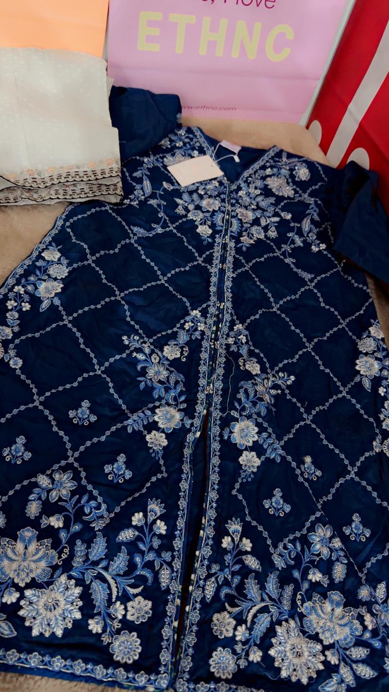 13/14 year girl blue dress 5800