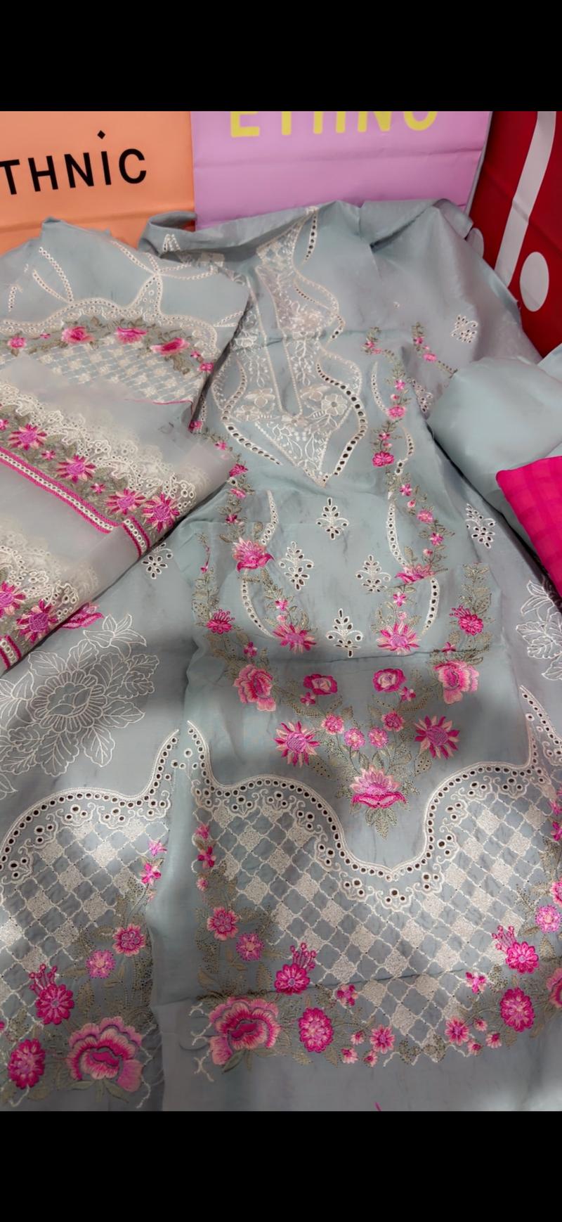 Ethnic unstitch luxury lawn