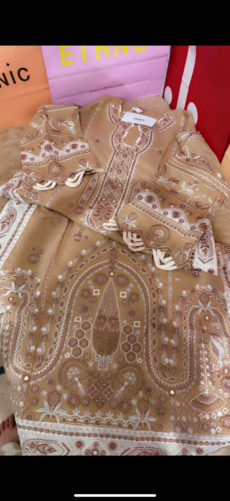 Ethnic new arrival shirt heavy  embroidered 