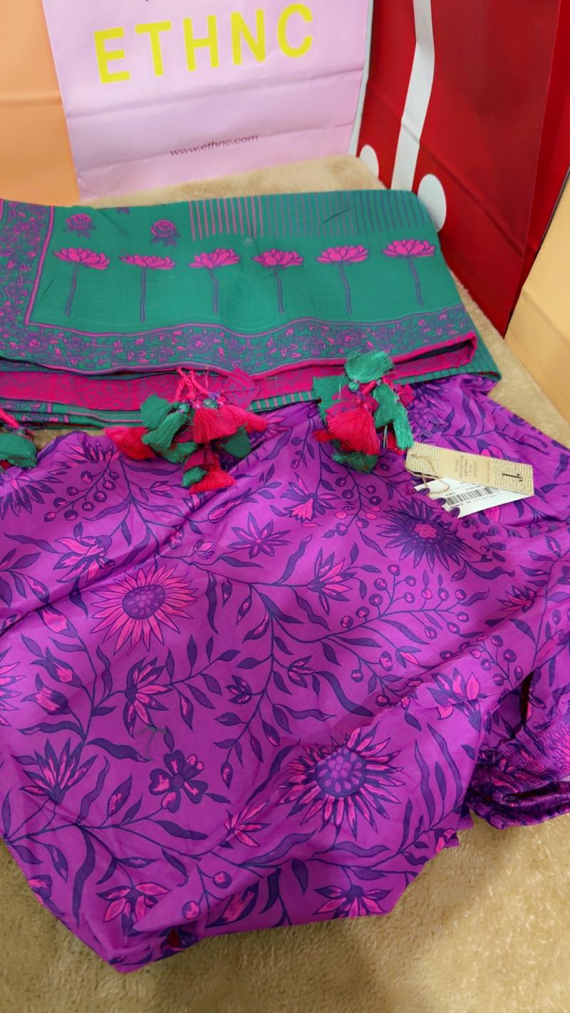 Girls summer dress traditional dupta 