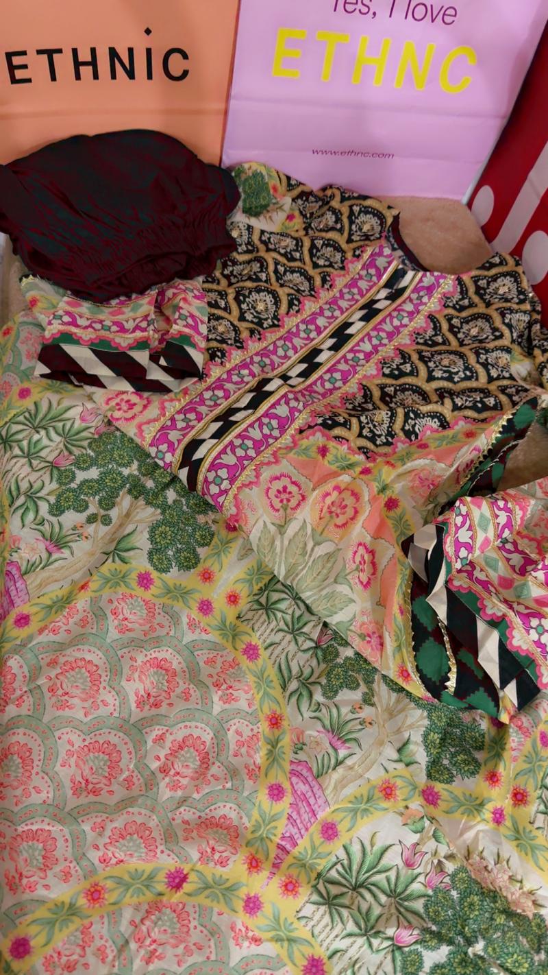 Long kaftan shirt multi 