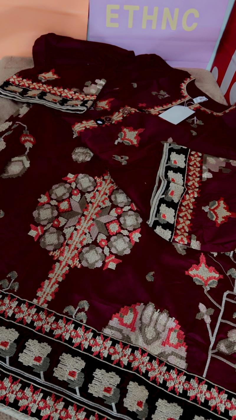 Ethnc full embroidery kaftan shirt 5900