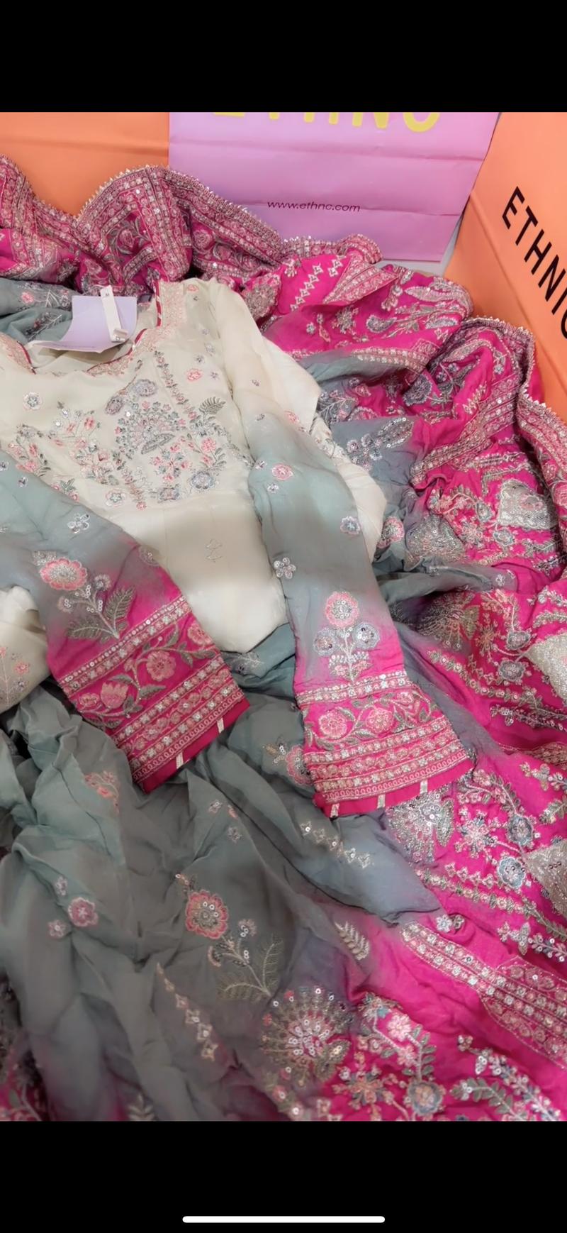 Ethnic luxury 3 tone maxi 