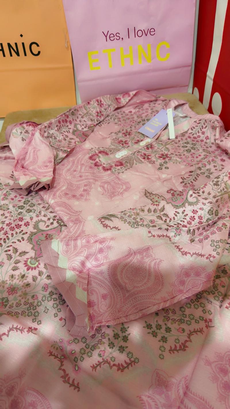 New arrival pink kaftan shirt 4800