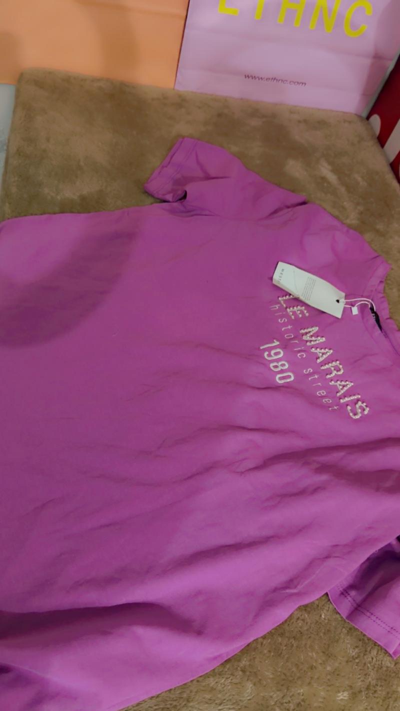 Hand emblishment  tea shirt 