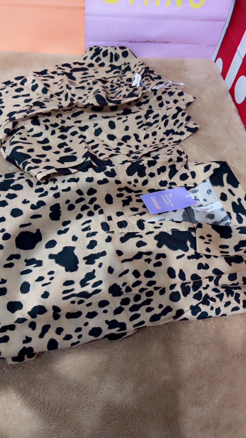 Cheeta print Ethnic new arrival cord
