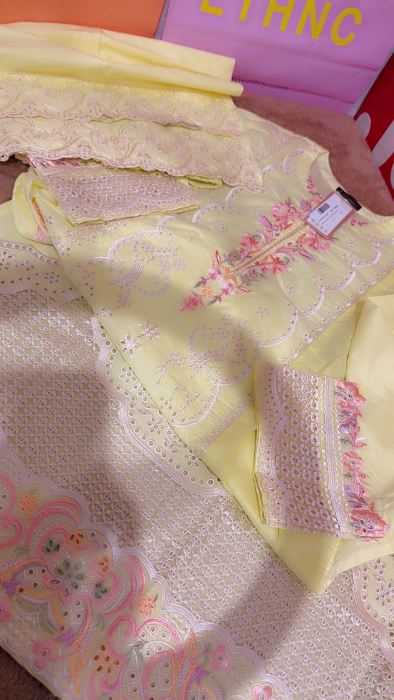 Lemon 2pc embroidery multi