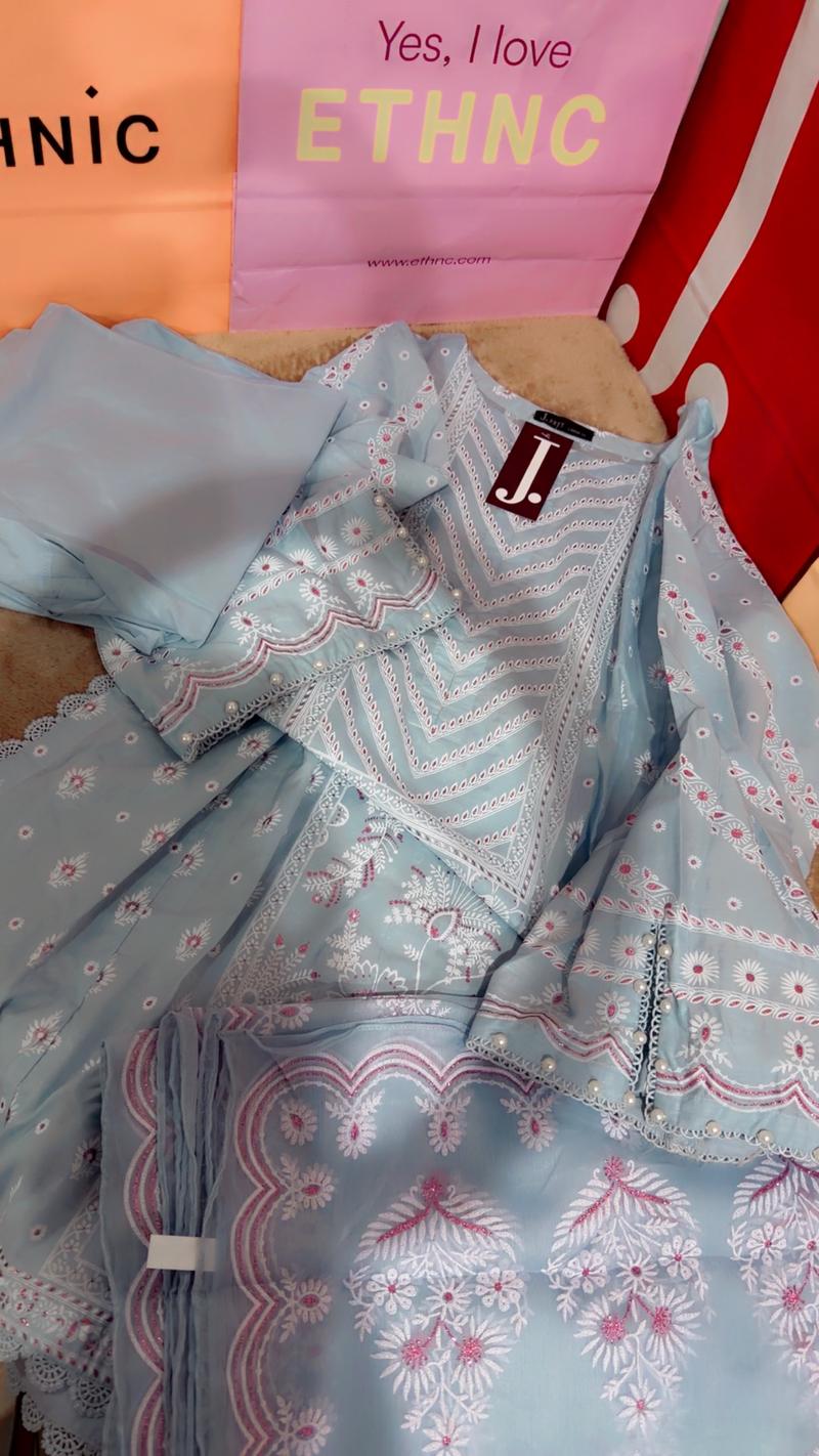 Summer lawn sky blue 3pc 