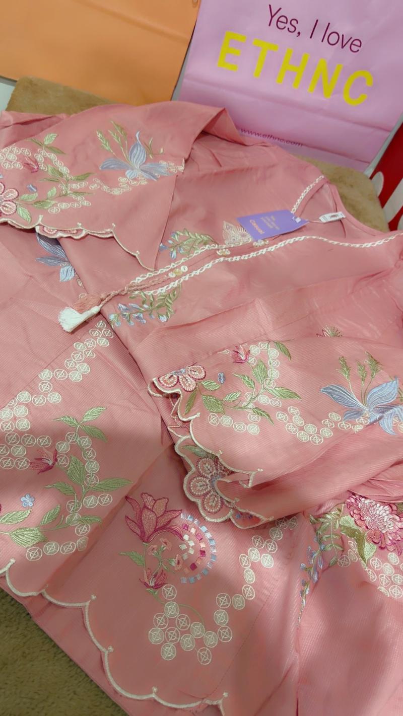 Ethnc pink new arrival kaftan shirt 6250