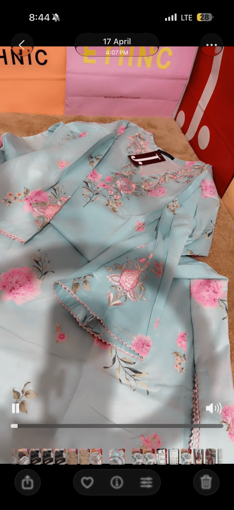 Frock sky embroidery 495