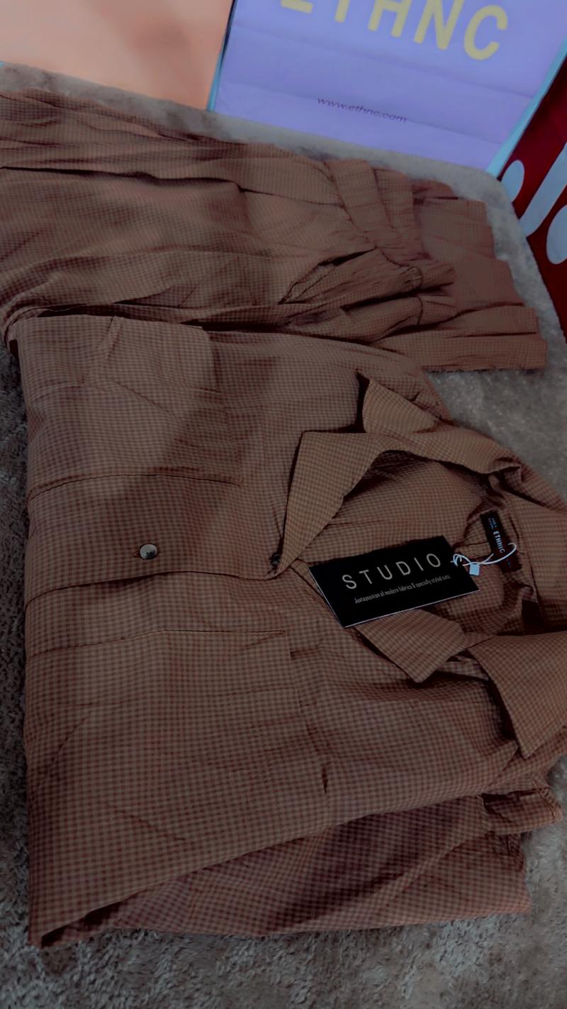 3200 Ethnc new arrival brown 2pc summer