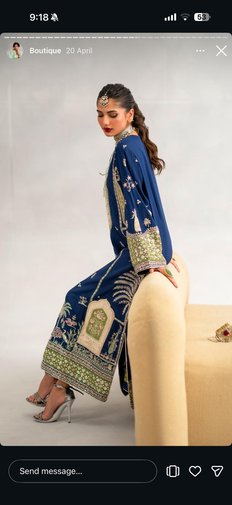 17500 blue kaftan